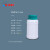 化科 加厚密封塑料圆瓶 液体包装方瓶样品分装瓶 250ML圆瓶乳白色配青色盖6个装