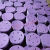 6寸17孔干磨砂纸费斯托用紫色超耐磨5寸陶瓷打磨抛光圆盘植绒片 400# 紫砂5寸6孔50张