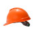梅思安（MSA）V-Gard500 ABS有孔一指键帽衬新国标D型下颏带安全帽 10171715 豪华透气加厚-橙色（24个/箱）