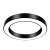 灯具吊灯圆形圆环led现代简约酒店大堂工业风圆圈工程环形定制 黑色空心直径60厘米-60瓦