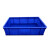 兴安迈 周转箱塑料长方形加厚蓝色储物箱 2号650*410*160mm