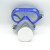 以勒8500A防毒防尘口罩连体单盒过滤式眼罩口罩一体防护面具面罩防化工气体工业粉尘全面具 8500A面具+40片防尘棉