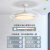 风扇灯餐厅电扇灯客厅卧室大风里吊扇灯现代简约灯扇一体中山灯具 特圿36寸-3档风-变光-遥控