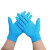沸耐笙 FNS-01841 一次性PVC手套无粉混复合丁腈透明隔离防护检查手套防水防油 蓝色复合丁腈M码 蓝色 包