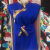 LFGV藏族服装女通用款士藏式藏装藏袍搭配藏袍上衣衬衣名族外搭 蓝色 M