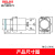 LAY5s-BW3 带灯按钮金属型带灯平按钮 常开常闭 220V 22mm AC-DC-24-带灯 常开常闭(红色)