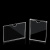 简刻 卡槽塑料卡片 亚克力卡槽a4 5插槽插纸盒定做透明有机玻璃展示盒子亚克力板定制a4亚克力插槽 5寸：8.9*12.7(单层横款)