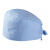 耀王医用手术帽棉质透气口腔护士工作帽纯色包头帽 浅蓝 可调节 