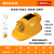 GIVROLDZ夏季智能风扇安全帽太阳能带风扇蓝牙LED灯收音机可充电工地防晒降温照明头盔 黄色10000双风扇