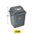 白云摇盖带盖翻盖分类垃圾桶大号户外厨房卫生间餐饮商用环卫 垃圾袋120个(60升专用) 加厚型