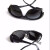 牛皮面罩电焊工强光眼镜透明黑色玻璃护目镜耐磨 黑色玻璃眼镜一个