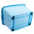 玛仕福 塑料带提手收纳箱储物加厚杂物整理箱北欧蓝加大号40L