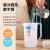塑料冷水壶超大容量凉开水壶耐高温奶茶店量杯带盖带刻度商用 2000ml（粉色平盖）台湾款特厚