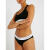 Calvin Klein 618女士时尚弹力棉料比基尼泳裤 001 BLACK M