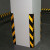 护角橡胶护墙角地下车库反光护角板警示条护直角圆角防撞条交通 直角800*100*6mm