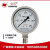 厂家直销 仪表 不锈钢压力表 Y-100BF 耐高温耐酸碱 全不锈钢 -0.1～1.5 MPA