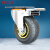 固士邦轮子橡胶刹车轮平板车配套滚轮移动滑轮5寸轻音2个装GB136