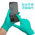 安思尔 92-605 手套加长袖丁腈橡胶食品实验防化防水绿色手套S码100只装