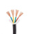 兴博朗（Xingbolang）电线电缆 RVV4*10平方国标铜线两芯电线  4芯铜芯软护套线电源线  黑色100米
