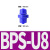 鸣固 全塑钢快拧直通接头蓝色锁母式POM点胶阀进料PU管硅胶管接头 BPS-U-08