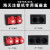 竹江 塑机三位5孔工业插头插座盒干燥机烘箱三相五线电源塑料盒 盒子+2个16A和1个32A插头插座 (3位)