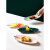 水果盘子艺术陶瓷餐具点心碟感创意小精致甜品盘 白色 25cm