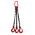 尚留鑫 起重链条吊索具5吨1米三腿G80锰钢组合吊具