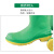 雷克兰87012高筒PVC防化靴防砸绝缘防护靴绿色7码1双装