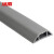 冰禹 BYyc-202 PVC阻燃地线槽 弧形室内穿线槽 1米价 5厘米宽-灰色-软线槽