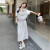 燕粤夏季女套装高级感2024慵懒风灰色连衣裙新款休闲外套半身裙两件套 套装 XS(85斤-95斤)