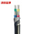 沈缆金环 ZR-VLV22-0.6/1KV-4*50mm² 国标阻燃铝芯钢带铠装电力电缆 1米