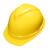 尚琛  标准型ABS安全帽工地领导建筑工程头盔透气男 黄色豪华型ABS一指键
