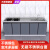 曲索寐2米长不锈钢橱柜套装防水厨房储物柜灶台柜水槽家用成品经济简易厨柜 200x50平面