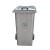 富都华创 户外不锈钢垃圾桶室外大号100L带盖环卫垃圾箱 1.2橡胶轮 FDHC-LY-19