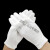 白手套黑色白色作业夏季白色礼仪盘珠手套棉白色薄款 薄款36双 S码
