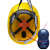 瑞恒柏适用于近电报警安全帽近电预警安全帽高压安全帽带报警器感应 黄色帽 国家电网标志