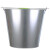 金固牢 KCzy-316 圆形白铁皮桶 商超加厚手提水桶 垃圾铁桶 大号镀锌桶储水桶 10L