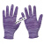 线 透气工作耐磨手套劳保弹力 劳工劳动男女干活用 白色尼龙手套 紫色尼龙手套(12双) L
