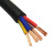 国标足芯足米 电缆RVV多芯电缆4芯5芯无氧铜阻燃护套线电源线信号线 国标 3X6.0+2X4.0 (100米)