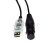 RS485 USB转DMX512 XLR 5P 5芯 舞台灯光控制线 纯黑USB 1.8m