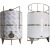 臻工品 304不锈钢卧式储水罐水塔供水 双层保温不锈钢水罐 一吨  单位：个