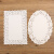 厨房油炸食物专用花底纸吸油纸烘焙蛋糕披萨小吃圆形花边纸垫 10.方形6.5x9英寸(100张)
