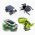 汽车蜘蛛蚂蚁6合1太阳能DIY机器创意儿童新奇拼装玩具 太阳能蜘蛛