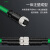 鑫綫連（GISLINK）M12转RJ45编码线 D型4芯母直头转RJ45高柔拖链传感器线缆2米 XXL-YMH52
