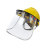 防化面罩化学实验耐酸碱防酸危险品防护面屏防油溅全脸安全帽透明 安全帽+面罩耐酸碱