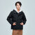 星工（XINGGONG）冲锋衣 三合一户外防寒保暖防水防风外套 男款两件套 雅黑色 M码