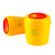 【圆形5L】黄色塑料垃圾桶圆形一次性 医疗利器盒 锐器桶