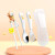 好伊贝（HOY BELL）儿童筷子训练筷学习筷叉勺套装 儿童餐具3件套带收纳盒 叉勺筷萌猴+硅胶面包餐盘黄
