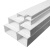 白色铝合金线槽明装方形外开明装明线加厚金属桥架装饰布线槽 50*25（0.9厚）铝合金喷塑白色