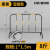 镀锌管铁马护栏移动道路围挡工地临时施工隔离安全防护栏围栏栅栏 1.2*2m带板白红（12.2斤重）活
